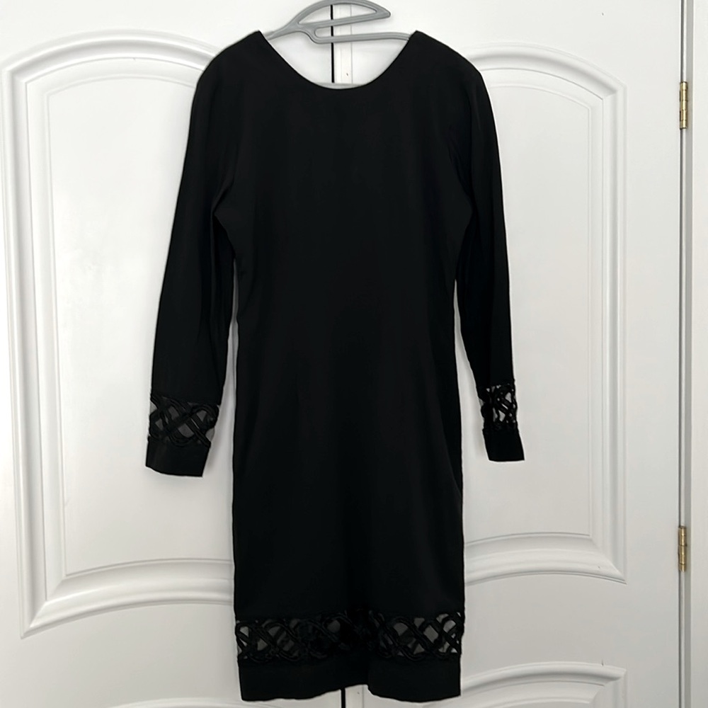 Vintage P.M. by Randy Pantel - Black Dress with Mesh Detail